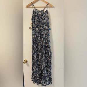 Floral Navy Blue Dress